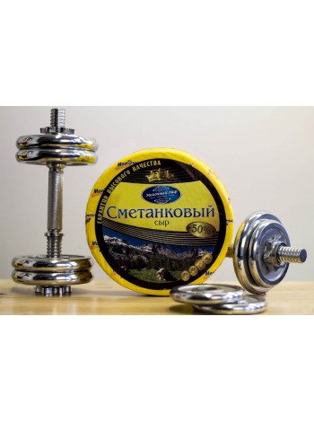 Сыр Сметанковый 50%*9кг (МолМир)